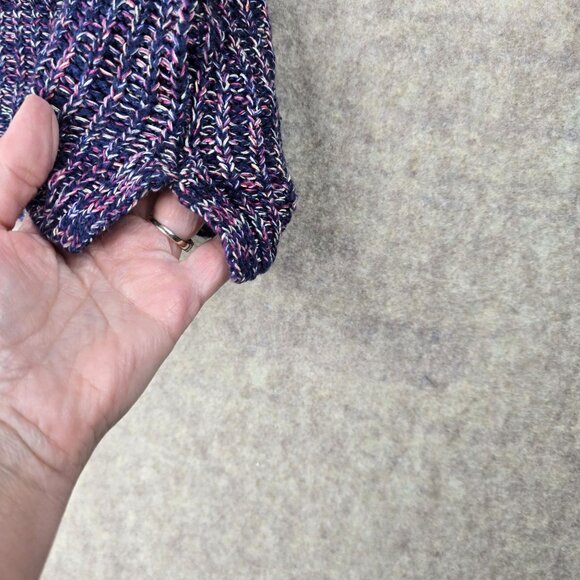 Faded Glory Multicolor Knit Long Sleeve Sweater Womens Medium Cotton Blend - Picture 3 of 7